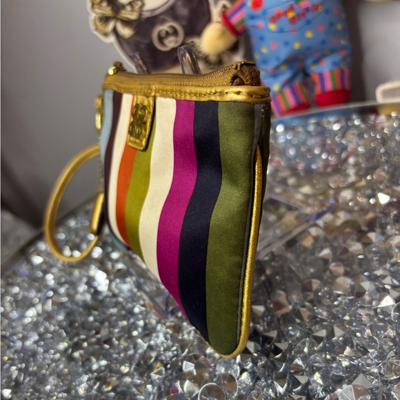 Coach Julia Legacy Multicolor Striped Wristlet EUC - Picture 7 of 11